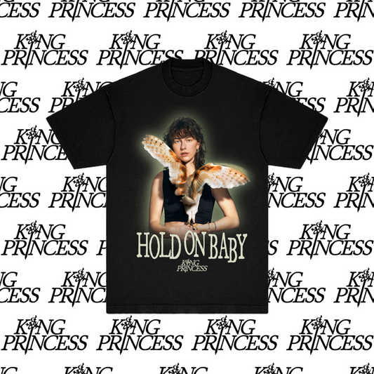 Hold On Baby Black T-Shirt